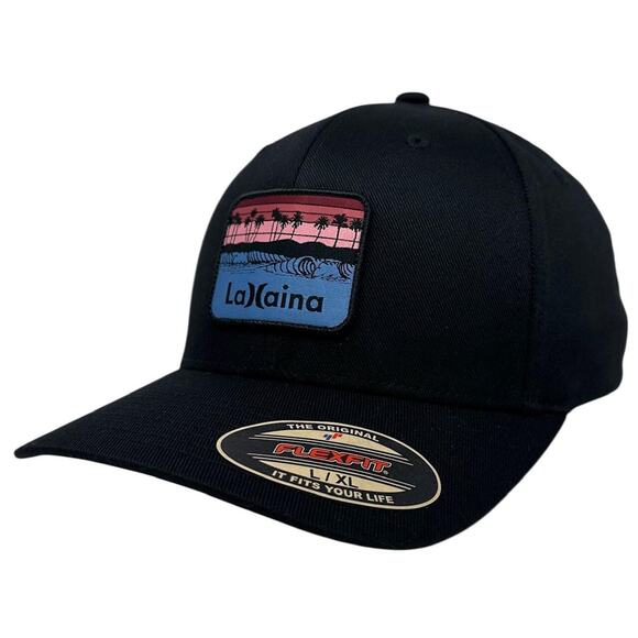 Hurley Other - Hurley Men's Hat Lahaina Hawaii Patch Stretch Flex Fit Cap in L/XL Black